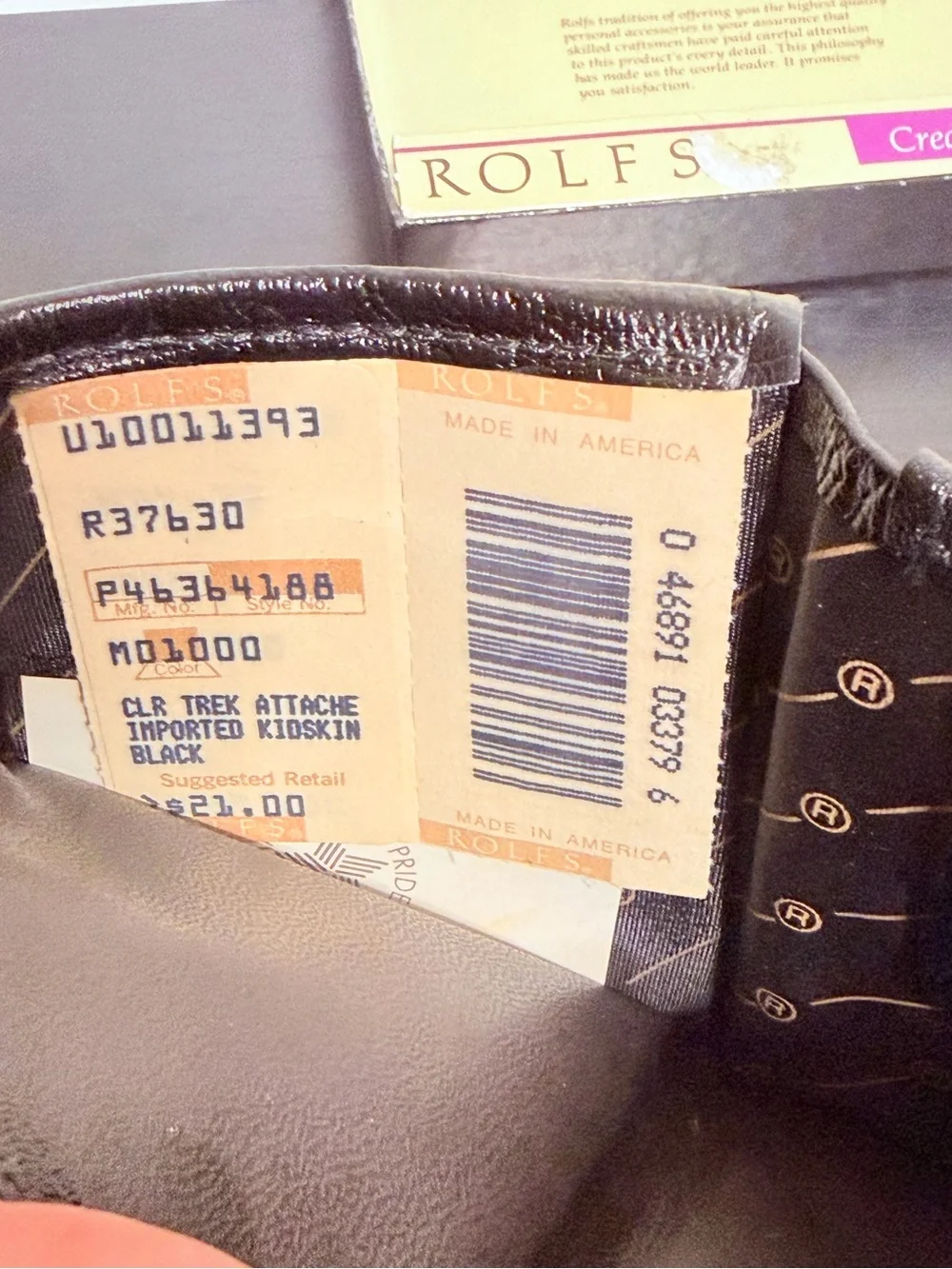 ROLFS Black Leather Wallet  NWT